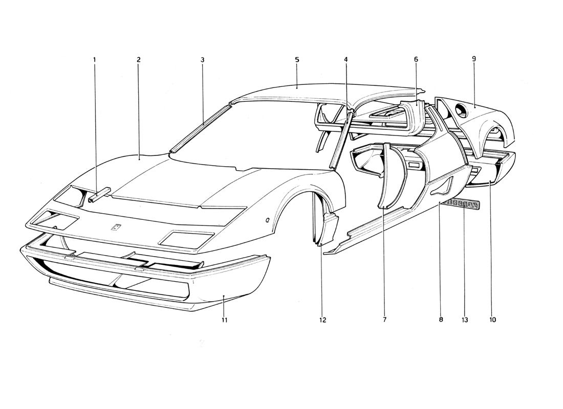 BODY SHELL - OUTER ELEMENTS